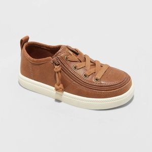 BILLY Footwear Kids' Harbor Zipper Low Top Sneakers - Brown 9
